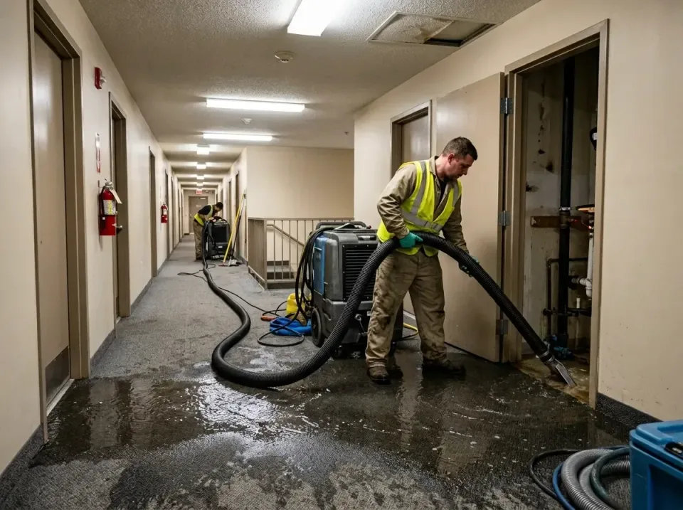 multi-unit-apartment-hallway-f-005 — frequently asked questions, Emergency Burst Pipe Water Extraction & Removal in Sutherli…